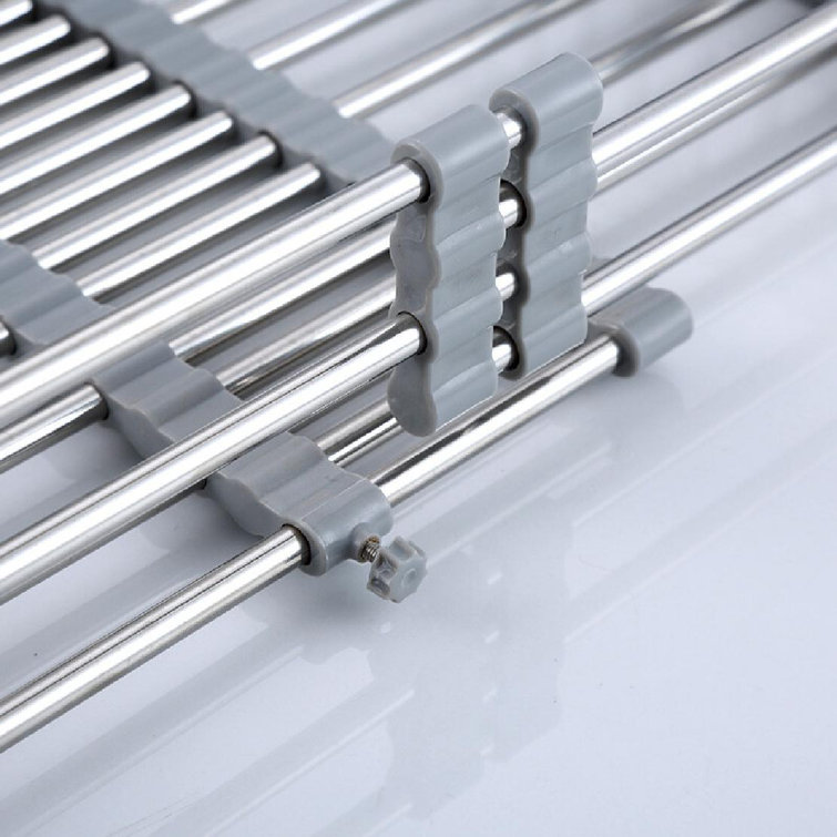 Captive Gala Stainless Steel In Sink Dish Rack Wayfair Canada